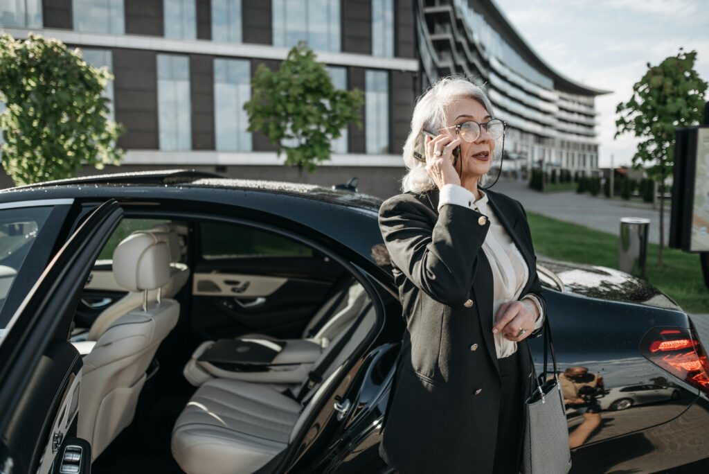 passagier uit auto